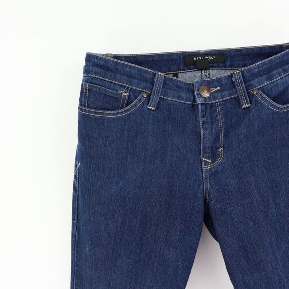 Nine West Capri Jeans Low Rise Womens Size 8 WAIST: 30 INCHES Blue STRETCH Denim - Picture 6 of 9